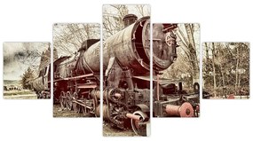 Historyczny wizerunek lokomotywy (125x70 cm)