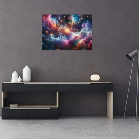 Obraz na szkle - Ciemny kosmos (70x50 cm)