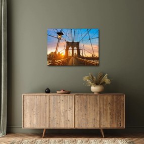 Obraz - Brooklyn Bridge, Manhattan, New York (70x50 cm)