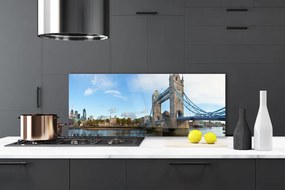 Szkło do Kuchni na Ścianę Tower Bridge w Londynie