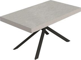 Stół rozkładany Niket kaszmirowy 160/264x90 cm z nogami w kolorze antracytowym