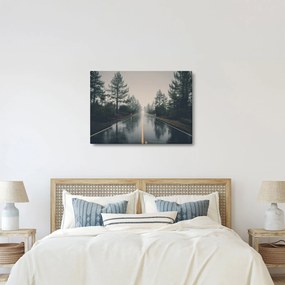 Obraz drogi w deszczu (70x50 cm)