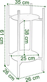 Metalowy podwójny kwietnik - Elmar 5X