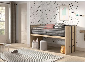 Podwyższone łóżko dziecięce ze stelażem 90x200 cm Sam – Vipack