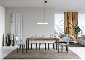 Stół rozkładany 180/284x90 cm Everyday Premium dąb naturalny nogi antracytowe