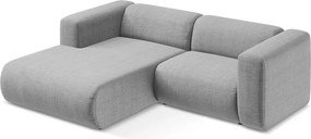 Jasnoszary narożnik (lewostronny/z szezlongiem) Ekahi – Makamii