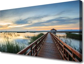 Obraz canvas na ścianę Zabytkowa Konstrukcja Mostu