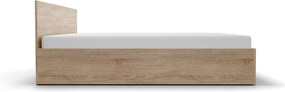 Łóżko drewniane z materacem AVI 120x200cm w kolorze dąb sonoma