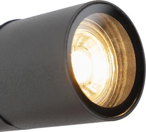 Reflektor zewnętrzny z kolcem czarny regulowany IP44 - Solo