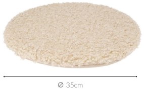 Poduszka na krzesło okrągła TEDDY boucle, Ø 35 cm