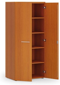 Szafa biurowa z drzwiami PRIMO WOOD, 800 x 500 x 1781 mm, czereśnia
