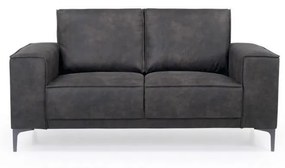 Antracytowa sofa z imitacji skóry 164 cm Copenhagen – Scandic