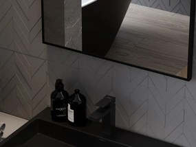 Mexen Loft lustro łazienkowe prostokątne 90 x 60 cm, rama czarna - 9852-090-060-000-70