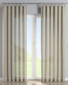 Zasłona na szelkach 1 szt. kolor beżowy tkanina półprzezroczysta, połyskliwa, strukturalna