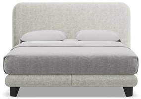 Beżowe łóżko kontynentalne 160x200 cm Ilima – Makamii