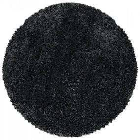 Dywan shaggy Fluffy Super Soft antracyt koło 200 cm x 200 cm