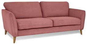 Różowa sztruksowa sofa 206 cm Paris – Scandic