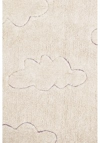Kremowy bawełniany dywan dziecięcy tkany ręcznie odpowiedni do prania 140x200 cm Clouds – Lorena Canals