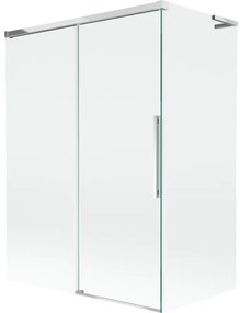 Mexen Rox L parawan nawannowy 2-skrzydłowy rozsuwany 120 + 70 x 150 cm, transparent, chrom - 8C9L-120-070-01-00