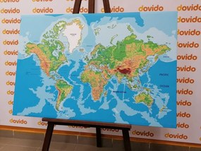 Obraz na korku klasyczna mapa świata