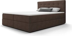 BEDANTE Łóżko kontynentalne Fado 2 180x200 Cosmic 800, ciemnobrązowy, pojemnik na pościel