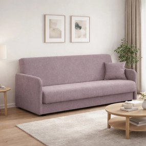 Sofa z Funkcją Spania PORTO Wersalka Dwuosobowa Rozkładana Beżowa Nowoczesna do Salonu