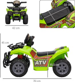 Motocykl elektryczny HOMCOM 66 cm x 44 cm x 42 cm
