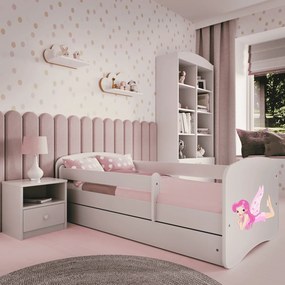 Łóżko dziecięce Babydreams z obrazkiem 160x80 z materacem