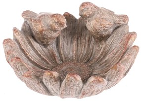 Betonowa wanienka dla ptaków Kwiat, 18 x 19 x 10cm