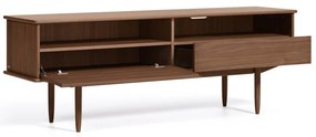 Szafka pod TV w dekorze drewna orzechowego Kave Home Carolin