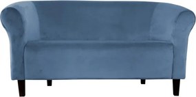 Sofa Milo tkanina Welur wygodna sofa tapicerowana do salonu i poczekalni : Kolor nogi - Venge, Kolor tkaniny - VELVET - MG33, Typ tkaniny - Velvet, Wysokość nogi - 15 cm