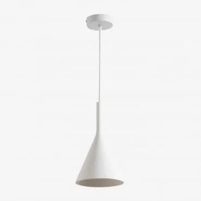 Gipsowa Lampa Sufitowa Foulger Biała - Sklum
