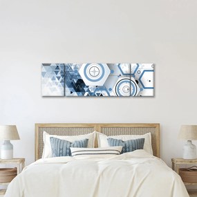 Obraz - Abstrakcja geometryczna (170x50 cm)