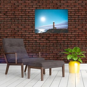 Obraz na szkle latarni morskiej (70x50 cm)