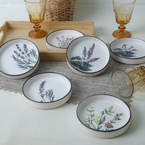 Zestaw 6 misek kamionkowych Herbal 14 cm
