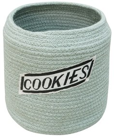 Jasnoniebieski tekstylny dziecięcy kosz na zabawki ø 20x26 cm Cookie Jar – Lorena Canals