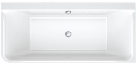 Wanna Duravit P3 przyściennaAkryl - biała 180 x 80 cm - wybór strony zabudowy