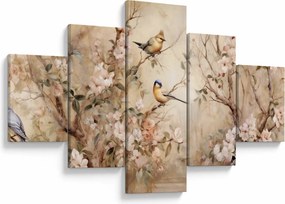 Obraz - Obraz ptaka w stylu vintage II. (125x70 cm)