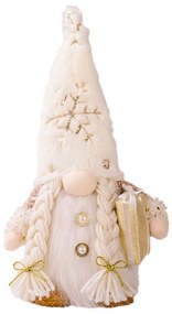 Świecący świąteczny skrzat JINGLE 30 cm - różne rodzaje Kolor: Brązowy