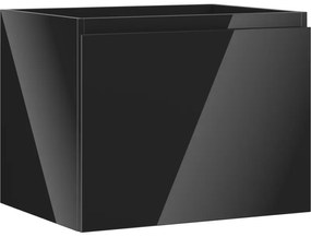 Mexen Orio szafka łazienkowa podumywalkowa 60 cm, 1 szuflada, czarna połysk - 91A10-06047-1-BF70