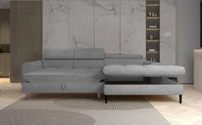 Narożnik VOSS S układ L Prawostronny z funkcją spania i pojemnikiem WERSAL