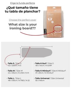 Pokrowiec na deskę do prasowania 140x55 cm Universal – Rolser
