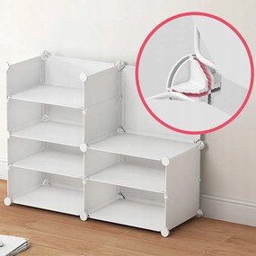 Biały modułowy szafka na buty do przedpokoju i garderoby – elegancka i wielofunkcyjna