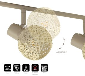 Lampa sufitowa kaszmir DEX 4xE14