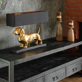 Lampa stołowa Gold Dog 48cm