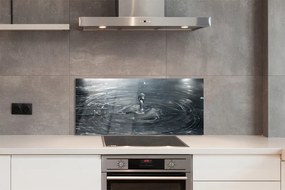 Szklany Panel Dynamika Kropli Wody