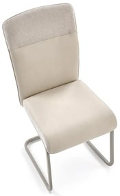 Krzesło tapicerowane K584 beżowe/kaszmirowe  HALMAR