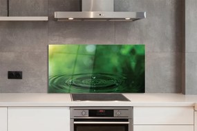 Szklany Panel Czysta Kropla w Makro