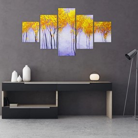 Obraz żółtych drzew (125x70 cm)