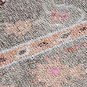 Jasnozielony dywan odpowiedni do prania 190x290 cm Una Floral – Flair Rugs